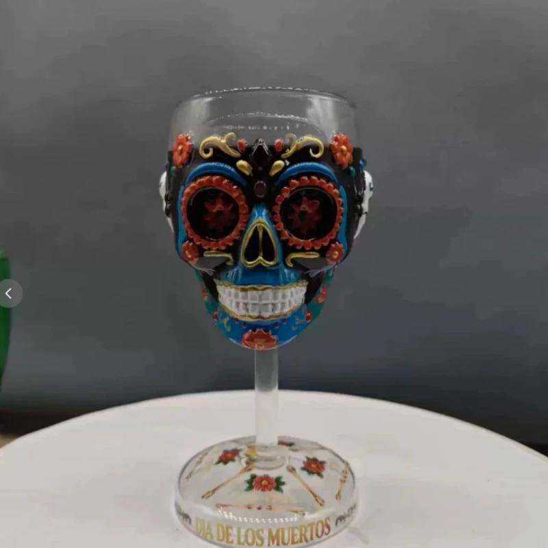 New High Borosilicate Glass Jose Cuervo Day The Dead Collector Goblet Collection Wine Glass Household Goods Champagne Glasses 7
