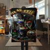 Guns N' Roses Rock band printing Flannel Blanket Bedroom Sofa Camping Warm blanket Gifts for family and friends-MJ001