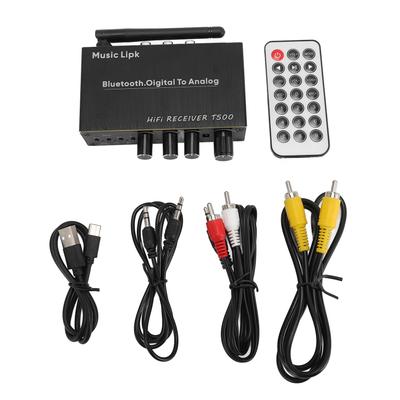 Bluetooth 5.3 Звуковой приемник Плеер USB Микрофон Усилитель Динамик Преобразователь с Дистанционным Управлением