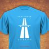 Kraftwerk Autobahn Retro Techno Unisexs T Shirt Sky Blue Vintage Slightly Soft Top For Everyday Wear Graphic Streetwear