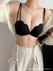 Petals front buckle, small breasts gather underwear, women show big breasts without steel rings, sexy upper support, anti-sagging and seamless text