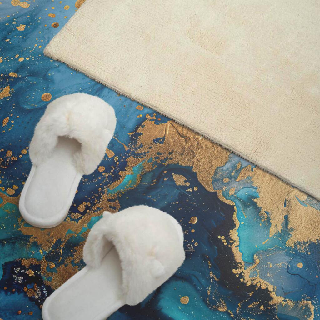 Self-Adhesive Vinyl Decorative Panel With Print 100x50 cm Abstract Water Pattern