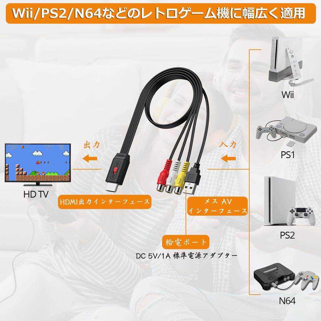 Neoteck RCA на HDMI AV на HDMI соотношение сторон 20 см RCA HDMI адаптер преобразования совместимый с кабелем с японской инструкцией Конвертер,