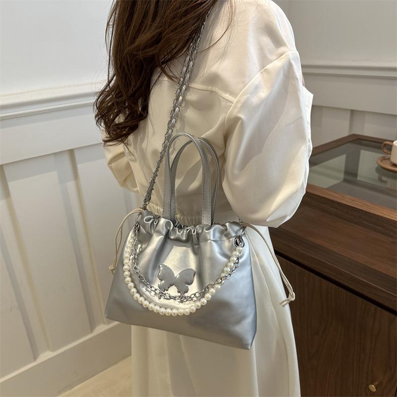 Сумка-ведро через плечо, простой и модный рюкзак большой вместимости для женщин на лето, новая модная повседневная сумка