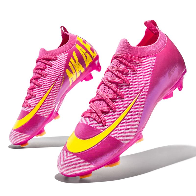 New Men's Soccer Shoes FG Top Quality Non-Slip Football Boots Training Cleats Sneakers Wholesale Drop Shipping Unisex Adult