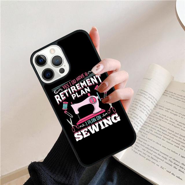 Любовь Швейная машина Узор Ракушка Для iPhone 17 Air 15 16 14 13 12 Pro Max 11 Pro Max Plus Чехол для телефона