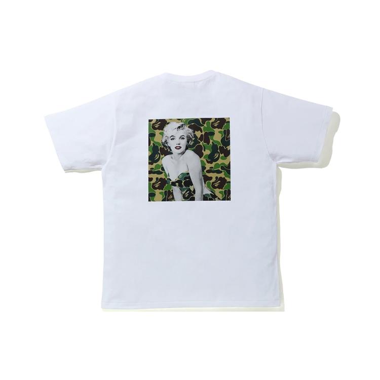 Bape A BATHING APE X Мэрилин Монро Фирменная футболка 1G23-110-951
