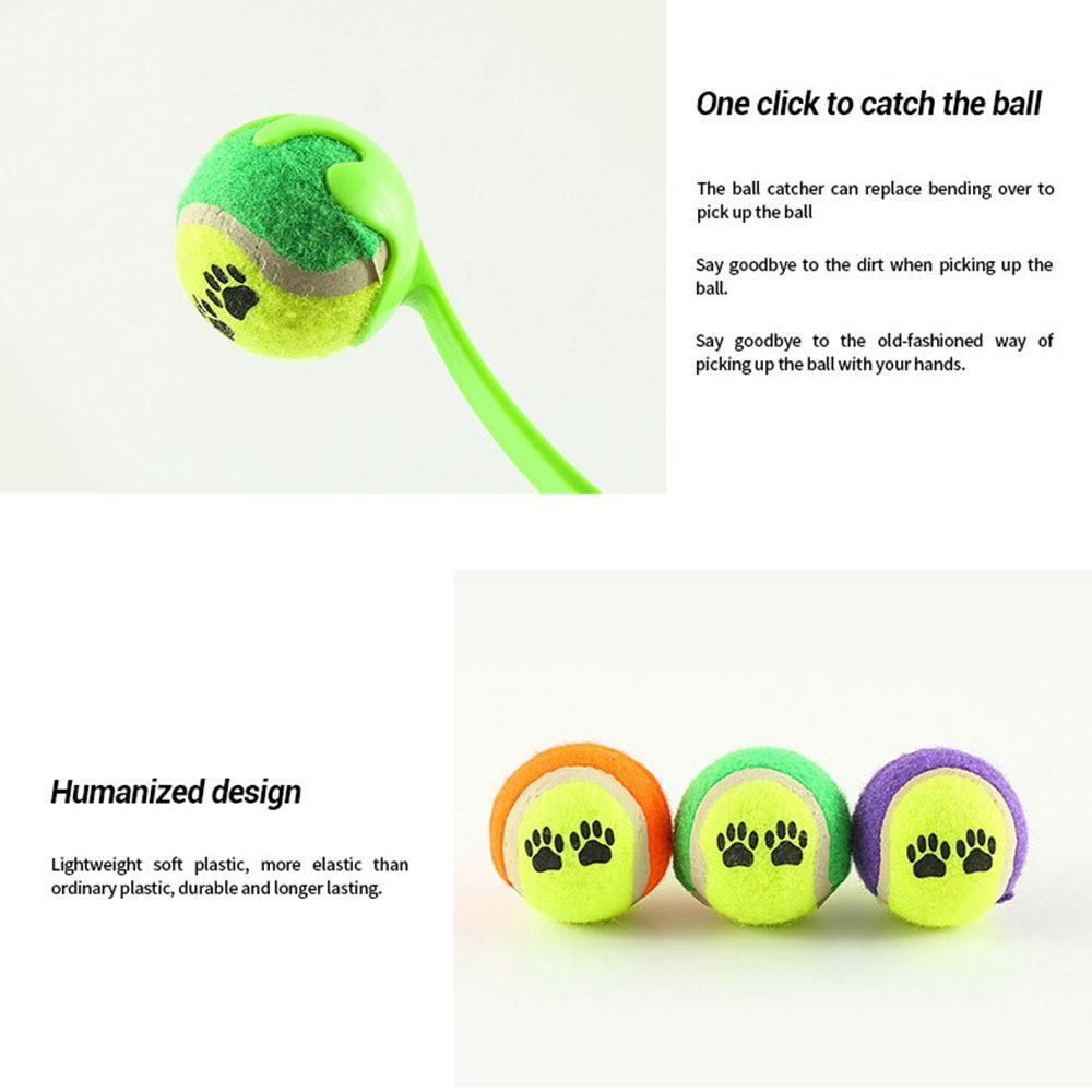 Natural Skills Tennis Chucker Toy Fetch Retrieve Dog Ball Thrower Launcher Interactive Dog Toys