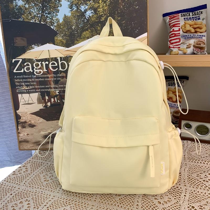 Сплошной цвет рюкзак женский кампус младших классов средней школы школьный ранец
