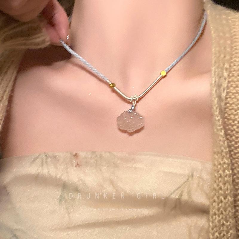 Новое китайское дзен этническое ожерелье с бабочкой женское с высоким чувством ретро ключичная цепочка цепочка для свитера аксессуары