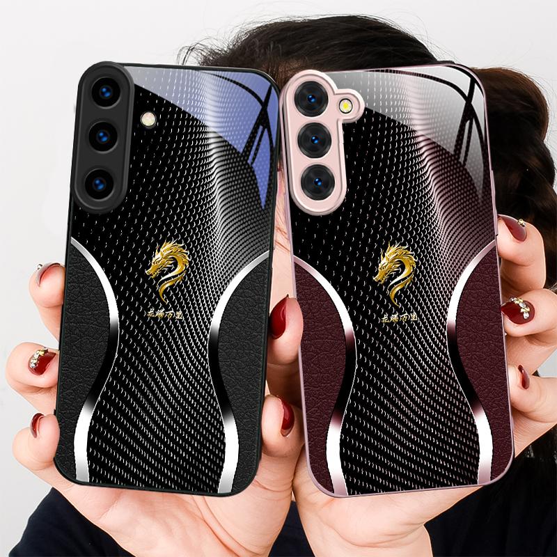 Величественная голова дракона Для Samsung S26 S22 S8 9 10 S20 Ultra S21 Pro S22 Plus S23 FE S24Ultra S25 Edge S24+ Стеклянный чехол для телефона