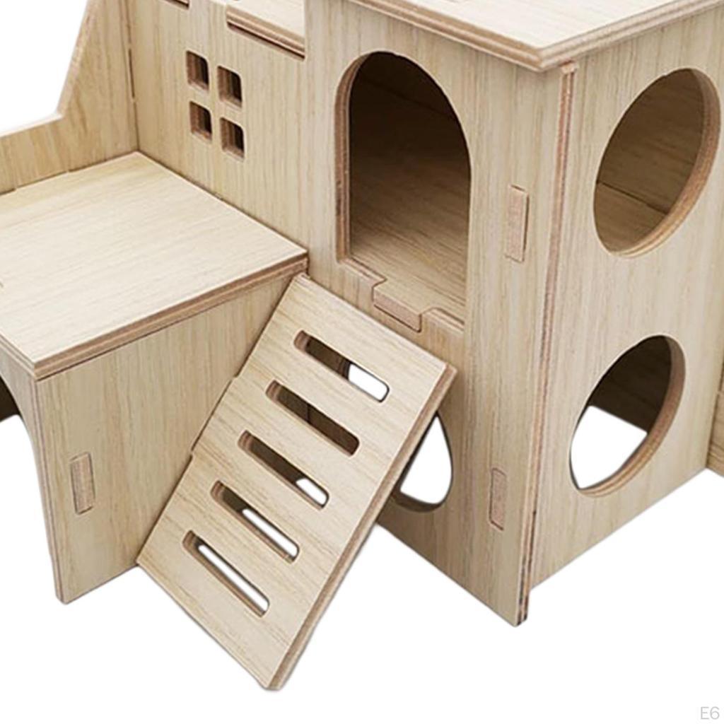 Hamster House and Hideout Cage Accessories Fun Cabin Gerbil for Small Pet