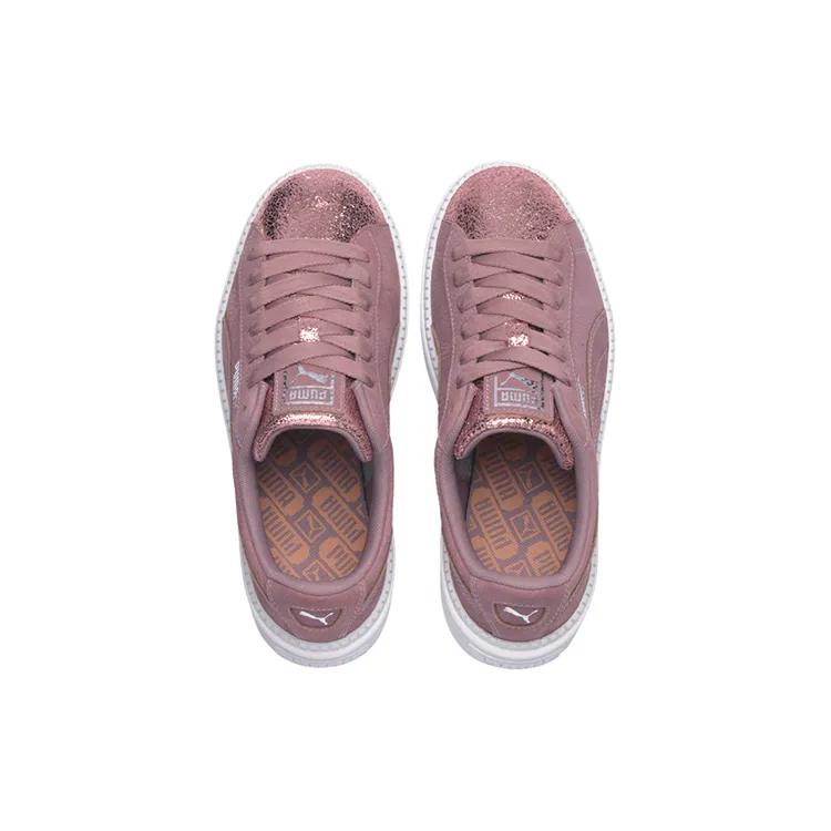 PUMA Platform Trace Bio Hacking Pink / White Women's (Unisex) Skate Shoes 369160 02