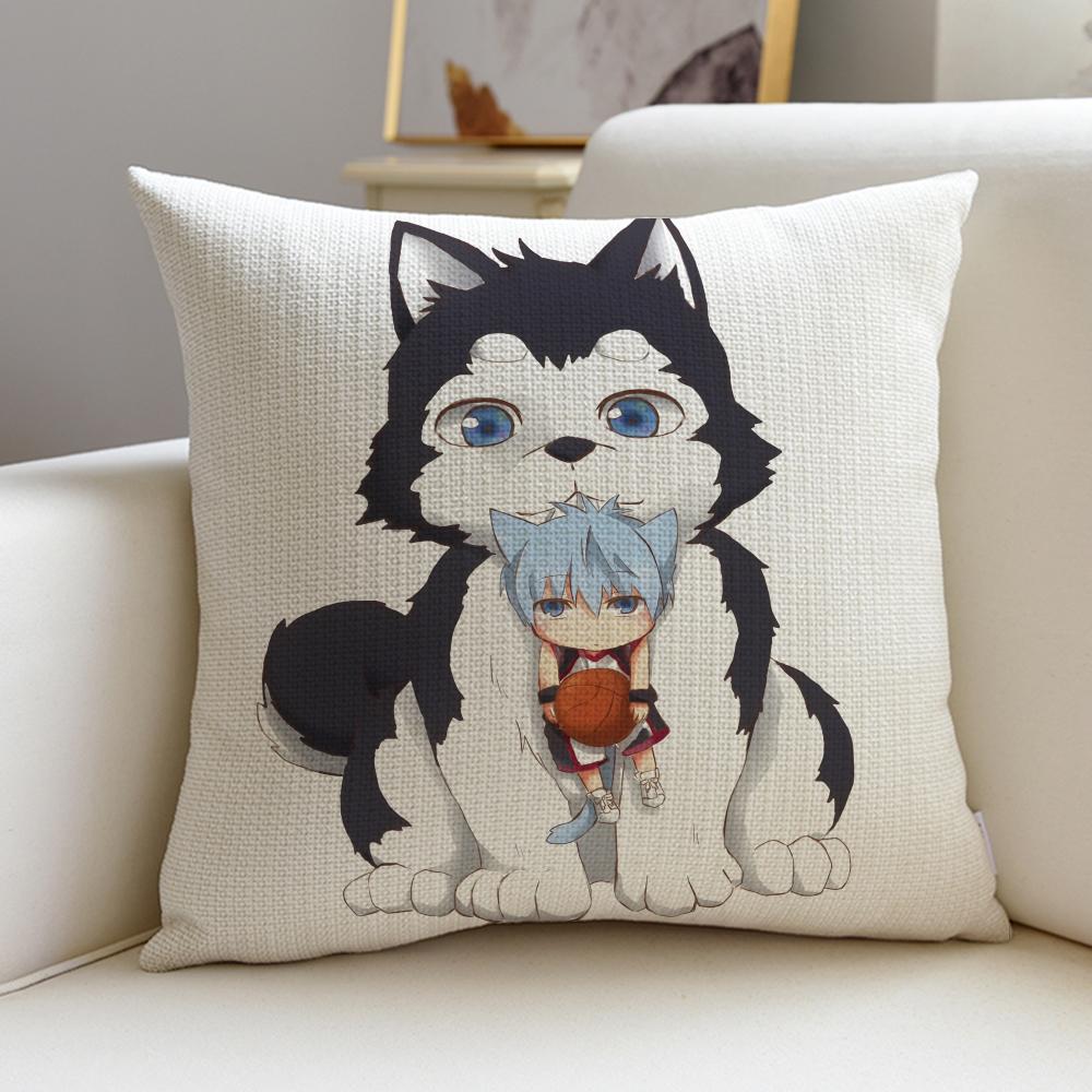 Dynamic KKuroko No BasketS Cushion Cover Breathable and skinfriendly linen pillowcase square removable and washable cushion