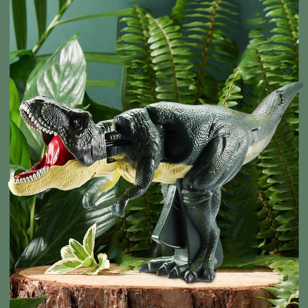 Hand-operated Pressing Dinosaur Toy Plastic Simulation Explorative Dinosaur Kid