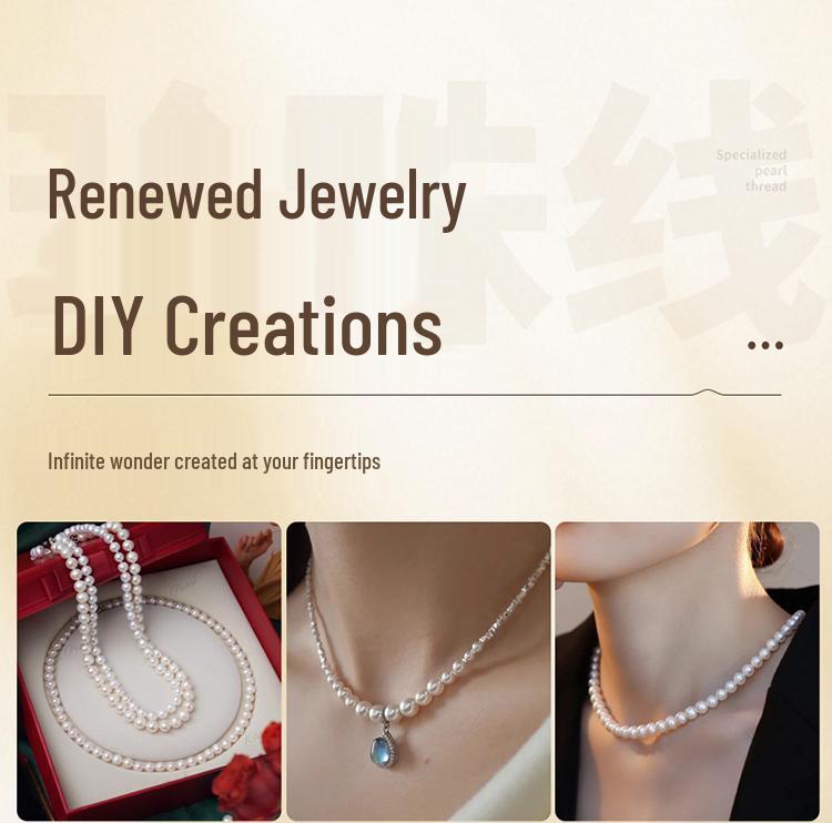 Японская жемчужная нить: Износостойкий ювелирный шнур для плетеных вручную ожерелий и браслетов