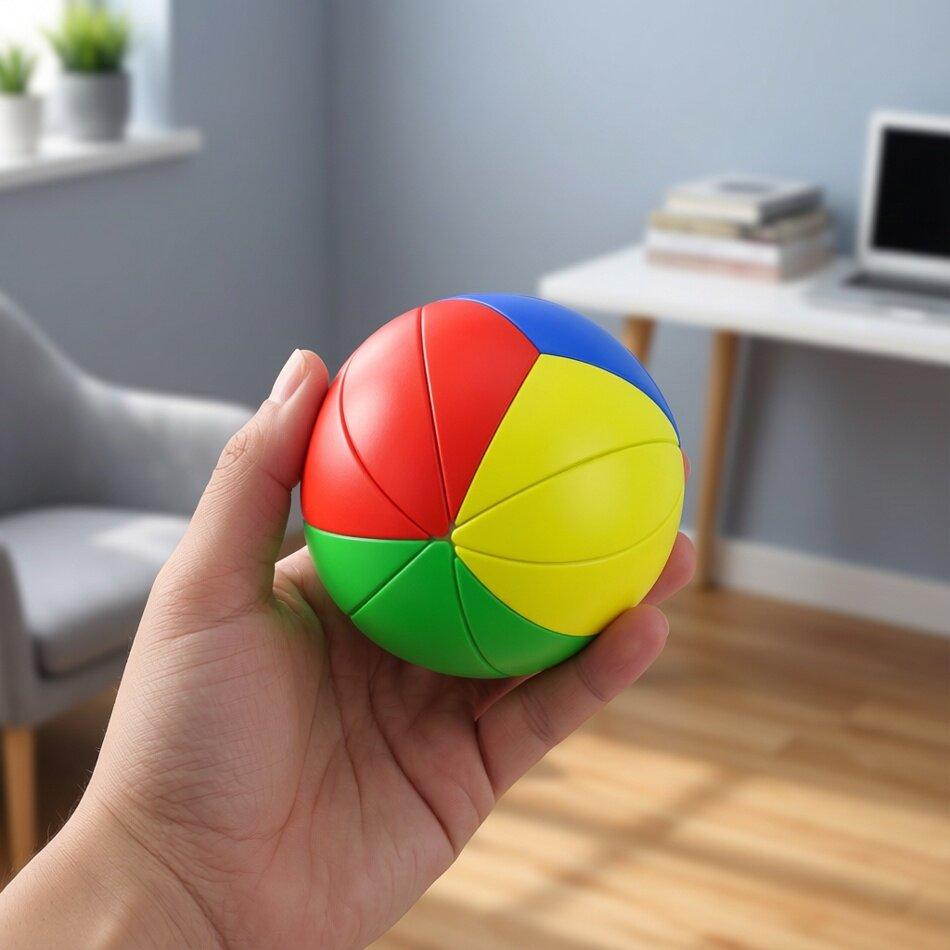 3D Yj Yeet Ball Волшебный Кубик Рубика Гладкий Скоростной Кубик Образовательная Игрушка для Детей Взрослых Антистресс Головоломка Cubo Magico