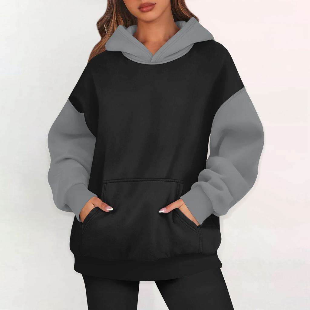 Womens Oversized Sweatshirts Fleece Hoodies Long Sleeve Pullover Outfits With Pocket
