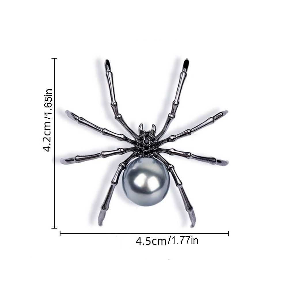 Dark Style Spider Stud Earrings Zinc Zinc Alloy Pearl Earrings Vintage Halloween Earrings Women