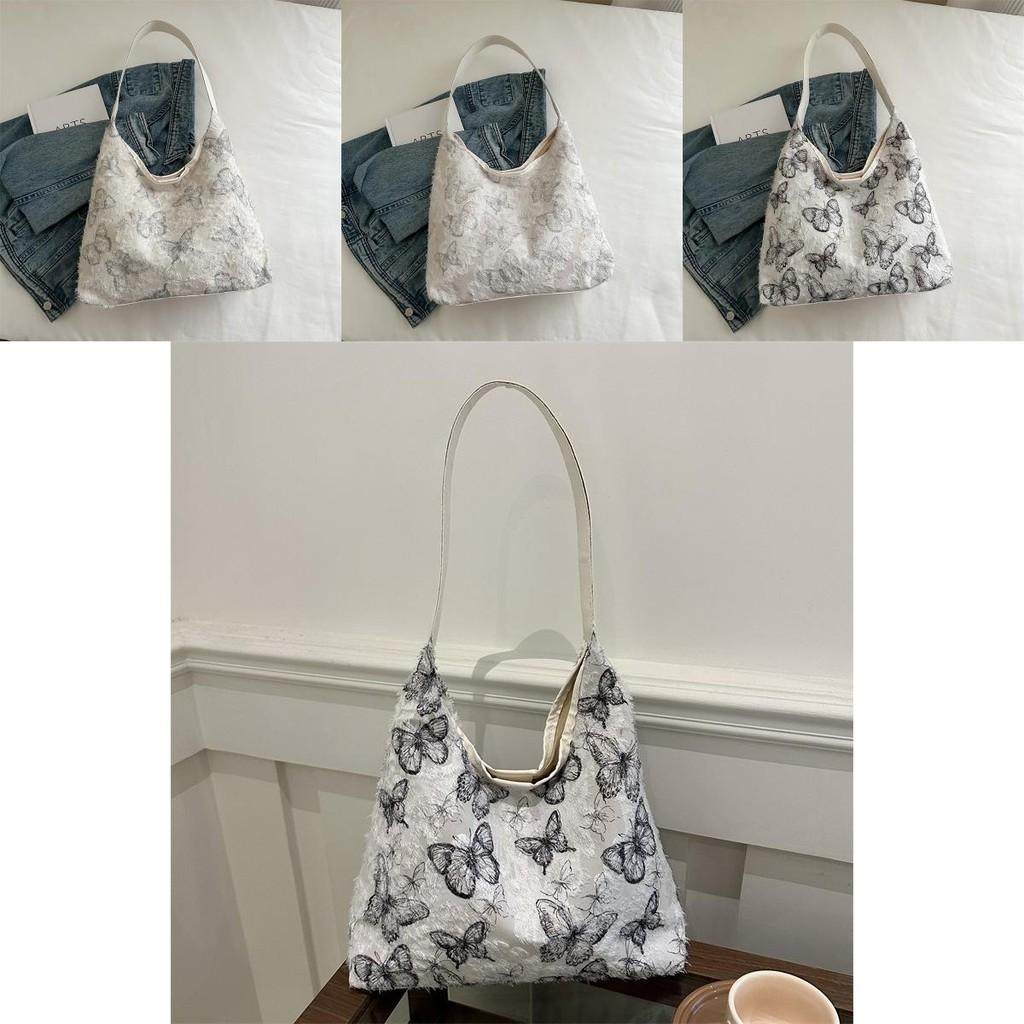 Стильная сумка-тоут большой вместимости для студентов с шикарным эстетичным дизайном в черном, сером и зеленом цветах