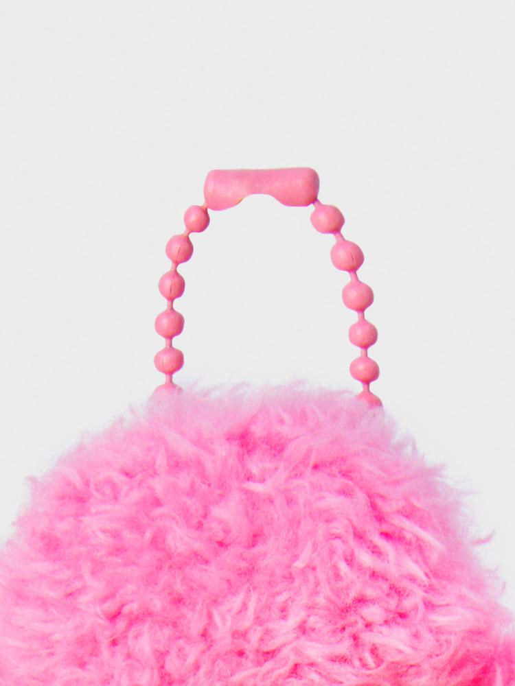 LINE FRIENDS minini Hamni Flower Plush Doll Keychain