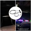 USB Светодиодная лента для атмосферы Акриловая автомобильная атмосферистая ленточная лампа Пульт дистанционного управления Текущая декоративная подсветка Автомобильная атмосферная лента-стример