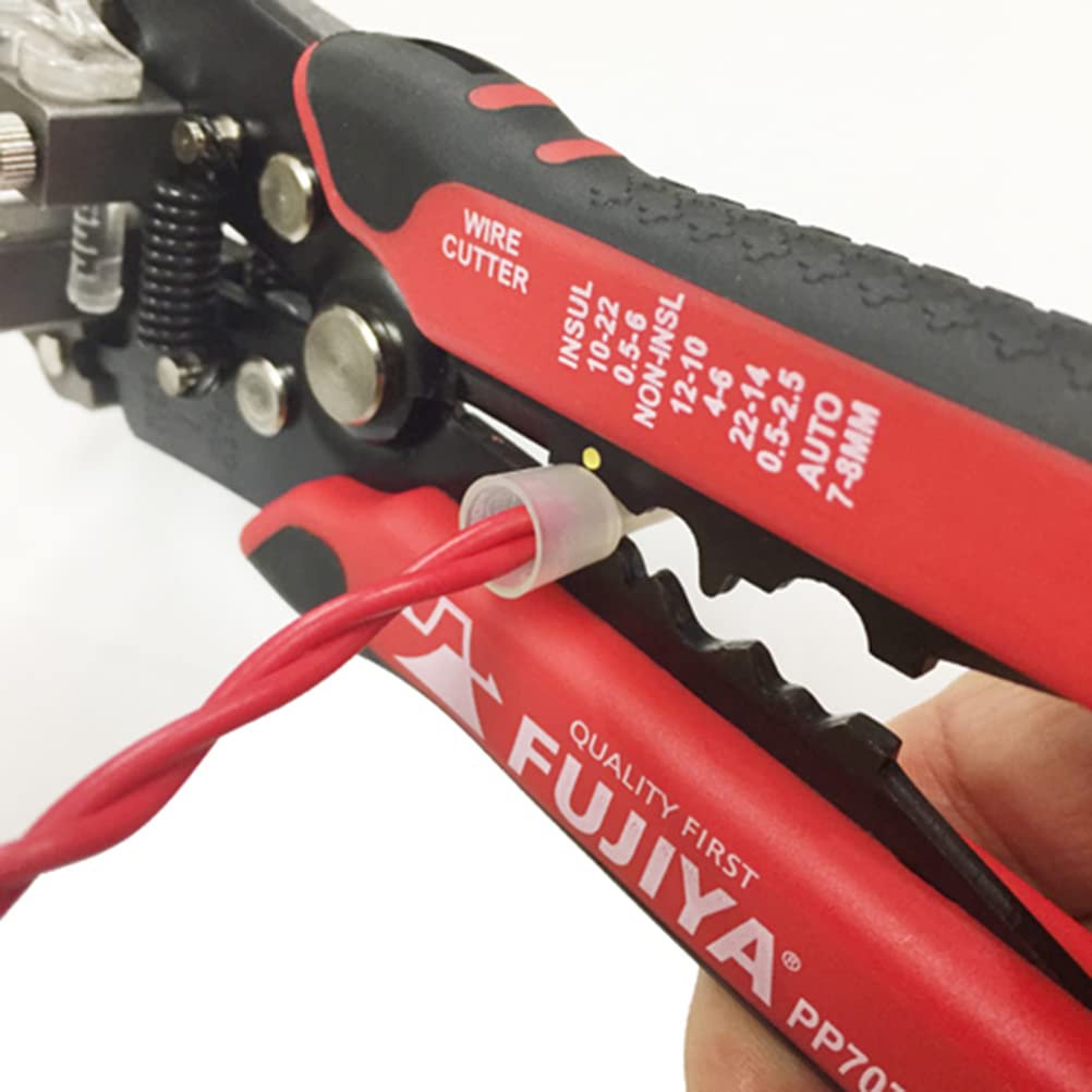 Fujiya Auto and Simple Crimping Automatic Wire Diameter Adjustment Type Multi-Stripper (Wire Cutting, Stripping, Function) - PP707A-200