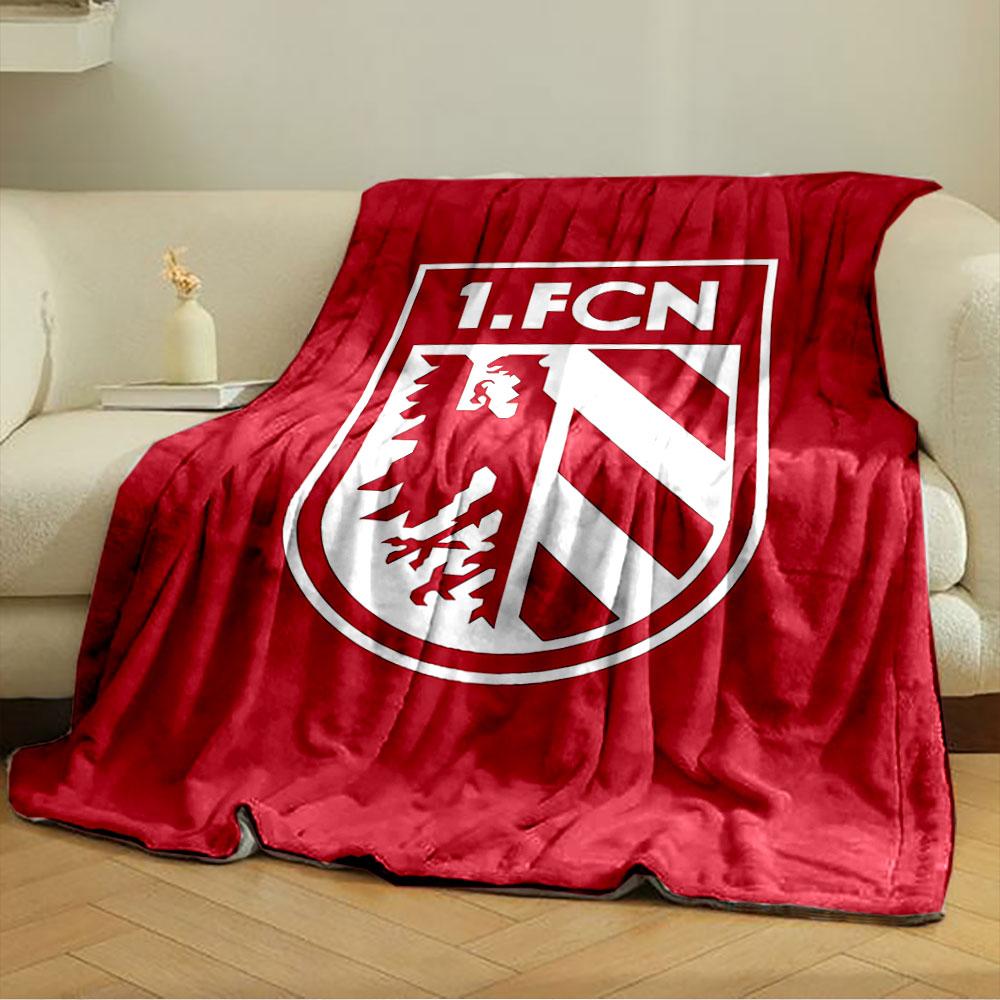 "1.FC Nürnberg Logo Blanket" for all seasons blanket lunch break throw gift