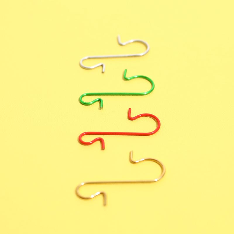 50Pcs Christmas Ornament Metal S-Shaped Hook Holders Christmas Tree Ball Pendant