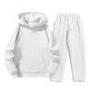 Mens 2-Piece Casual Sportswear Set Hooded Sweatshirt Wide-Leg Pants Fall Warm Outfit