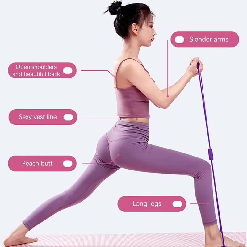8-Shaped Tensile Device, Back Beauty, Yoga, Chest Expansion, Tension Strap, Female Back Health, 8-Shaped Rope