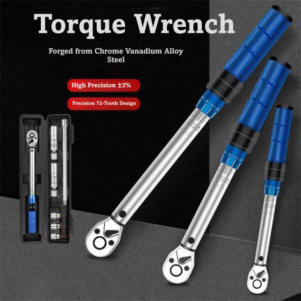 3/8" Drive Magnetic Spark Plug Socket 10-60Nm Torque Range Precision-Adjustable Torque Wrench Dual-Direction Ratchet Heavy Duty