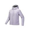 Серия тренировок Однотонная толстовка на молнии с капюшоном Удобная Дышащая Универсальная куртка Женские куртки Пурпурно-дымчатый 162517603-3