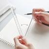Creative Acrylic Transparent Folding Ruler Simple Scale Plastic Ruler Drawing Ruler For School Office Gadgets Korean Stationery
