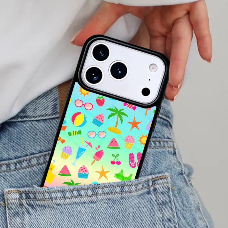 Летний чехол для телефона Love для iPhone 17ProMax 12 13 14 15 16e 17 Pro Max Plus Air Cover