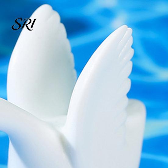 Multi-pose Goose Statue 6 Pcs Mini Figurine Tiny Resin Small Cute Animal Miniature Waterfowl Decor Figures for DIY Crafts Cake Topper Micro Landscape
