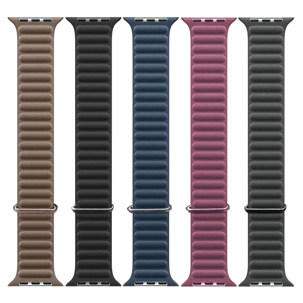 Bands for Apple watch strap Ultra 2 3 49mm 44mm 40mm 46 45mm FineWoven Magnetic Loop correa bracelet iWatch Series 9 8 SE 11 10