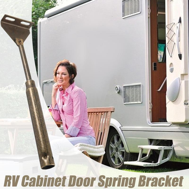 RV Door Support Strut Metal Hardware Spring Loaded Door Cabinet Strut RV Accessories Parts Lift Support for Retaining Bracket
