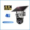 10-кратный зум 4G SIM Солнечная камера наружная 6K 12MP три объектива HD ночное видение IP камера видеонаблюдения охранная PTZ CCTV камера
