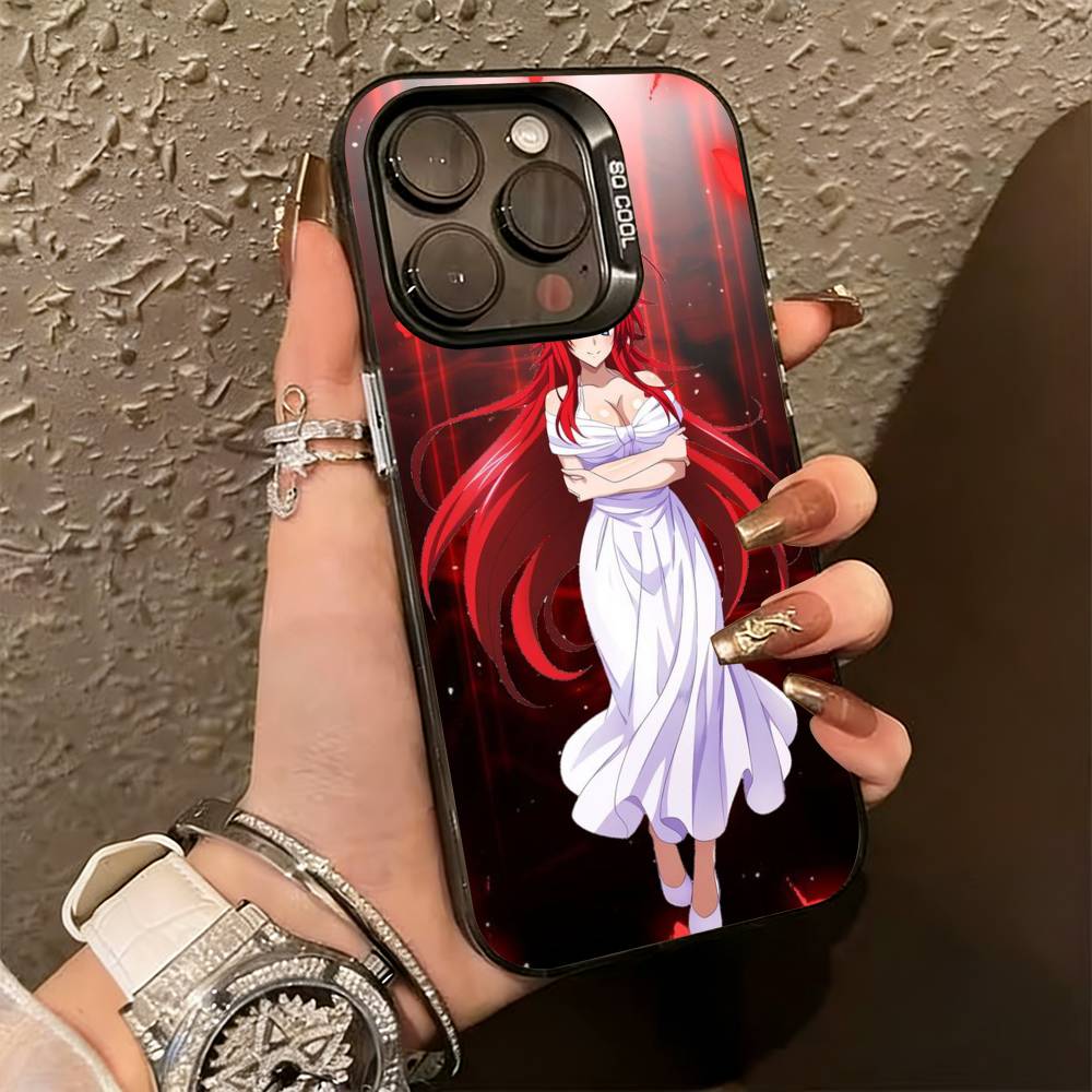 High School DxD R-Риас Гремори Чехол для телефона для iPhone 17,16,15,14,13,12,11 Plus,Pro Max,XS,Цветной Серебристый Внутренний Чехол