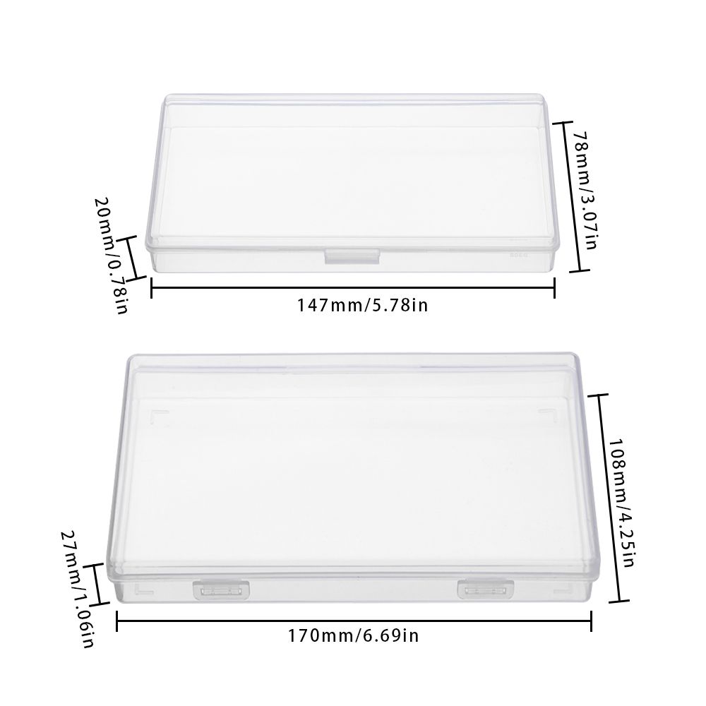 Large & Medium Desk Storage Box School Supplies Storage Box Pencil Box Desktop Organizer Plastic