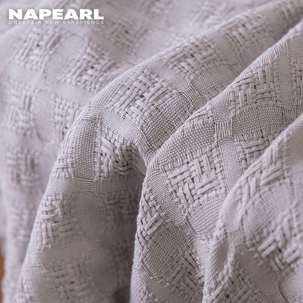 1 шт. NAPEARL, классические современные тюлевые занавески для гостиной, роскошные элегантные текстильные занавески, прозрачные шторы