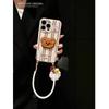 Embroidered Bear Apple 16 ProMax Mobile Case IPhone 15 Pro New 13 Women 12 Soft Cover 14 Bracelet XR