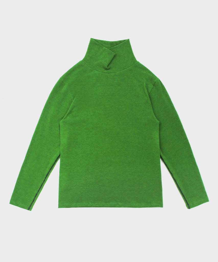 DENSITY Stitch Turtleneck Tee_Forest Green