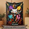 Custom Name Personalized Game Sprunki Print Blanket, Home Decor, Bedroom, Sofa, Camping, Couch, Gifts for Birthday Christmas