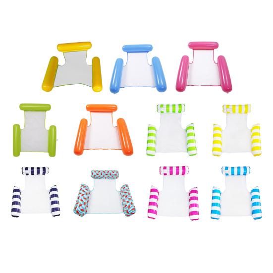 Надувной плавучий стул для бассейна, эргономичный подголовник, герметичный ПВХ, шезлонг для бассейна, ПВХ для детей и взрослых, плавающий диван, водный гамак