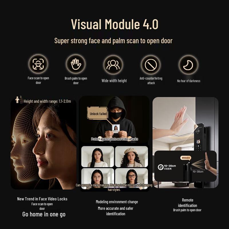 Умный замок EZVIZ Y31 Pro с ИИ, двойным экраном и 3D-распознаванием лица