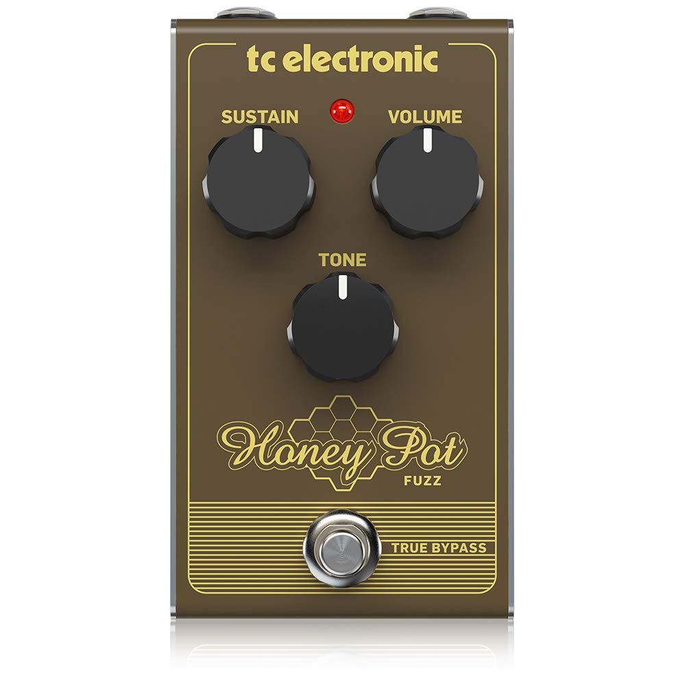 Tc electronic Аналоговая педаль Fuzz с широким диапазоном усиления и аналоговой схемой True Bypass HONEY POT FUZZ