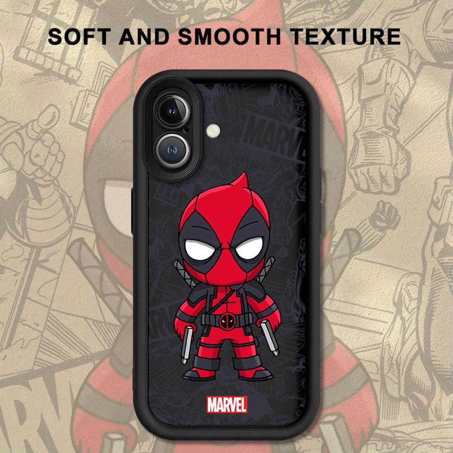 Мягкий чехол для телефона iPhone 13 12 11 Pro Max 15 16 14 Plus 17 Air XS Max XR 16e Marvel Мультяшный Железный человек