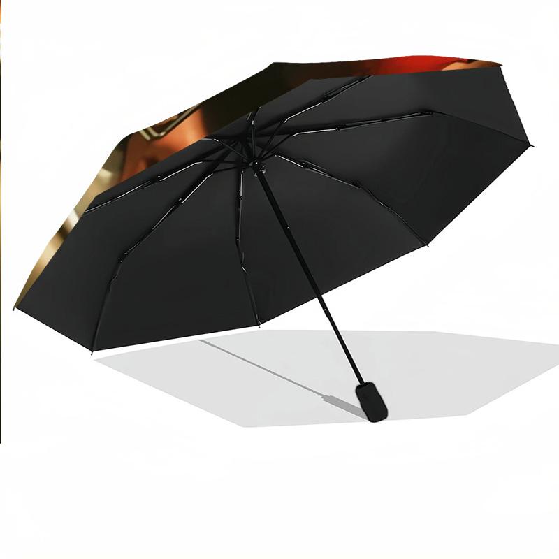 Child's Play Chucky Tiffany Windproof Auto 8 Rib Folding Umbrella Portable Outdoor Parasol